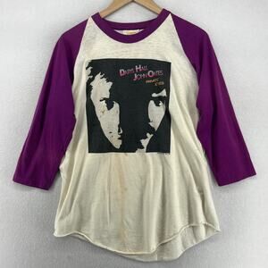 HALL & OATES Shirt Mens XL Private Eyes 1982 Tour Concert Single Stitch USA VTG